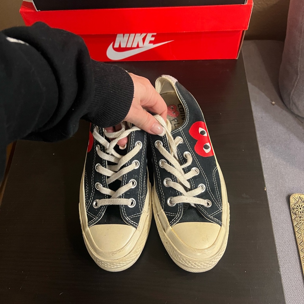 Comme des Garçons Black and White Sneakers